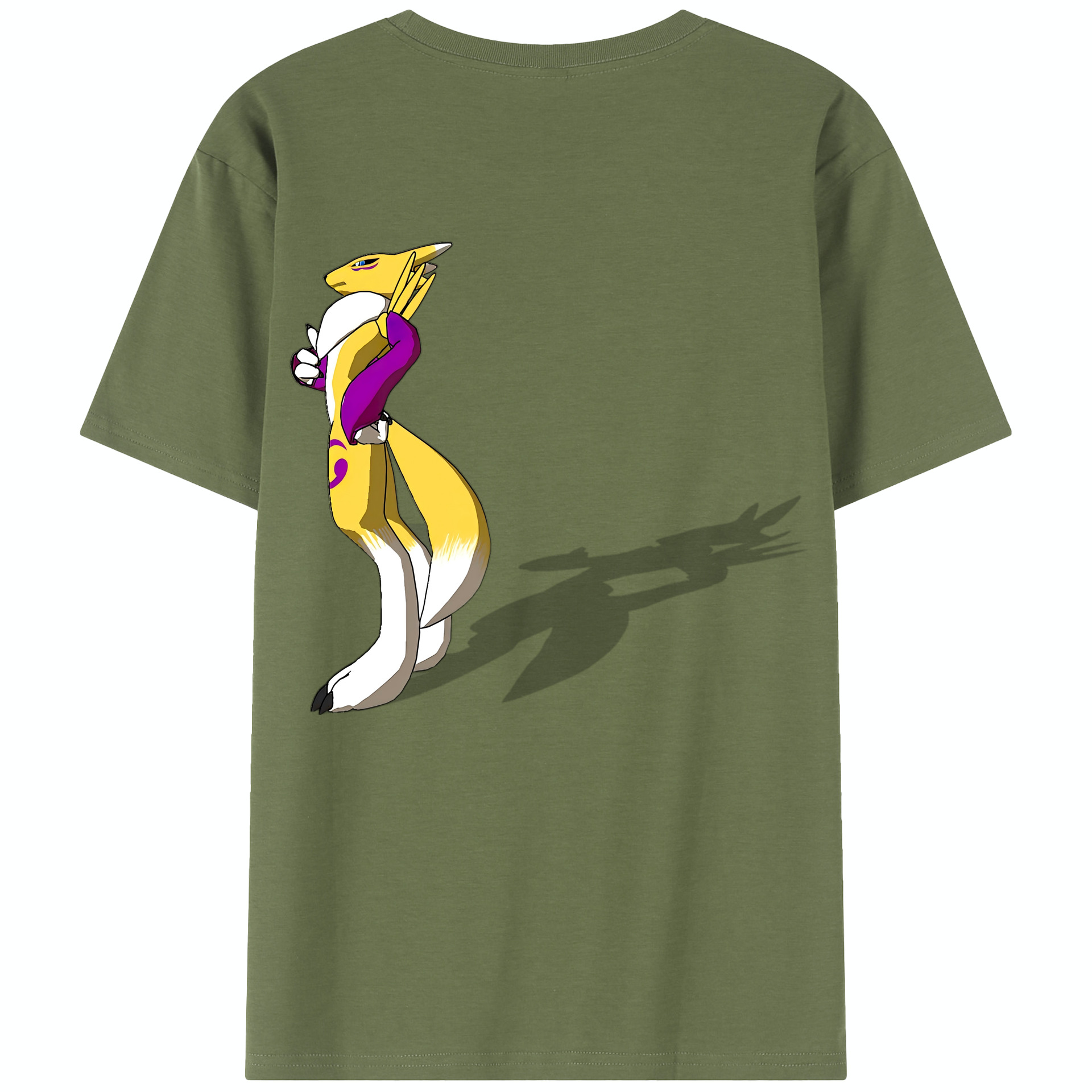 （画像用） Digimon デジタルモンスター/デジモン 綿100％半袖Tシャツ（背面プリント）